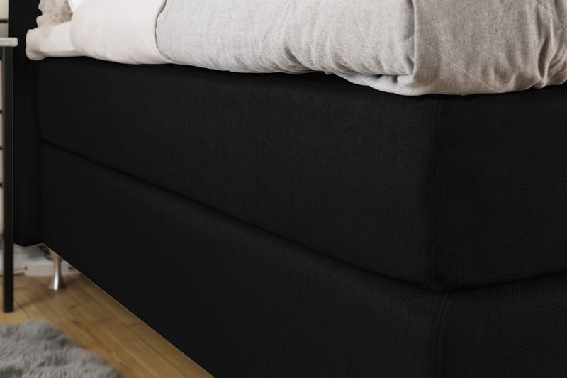 Cloud Kontinentalsäng 140x200 - Svart - Möbler - Sovrum - Sängar - Kontinentalsängar