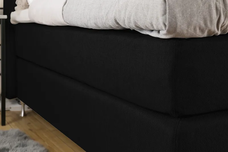 Cloud Kontinentalsäng 140x200 - Svart - Möbler - Sovrum - Sängar - Kontinentalsängar