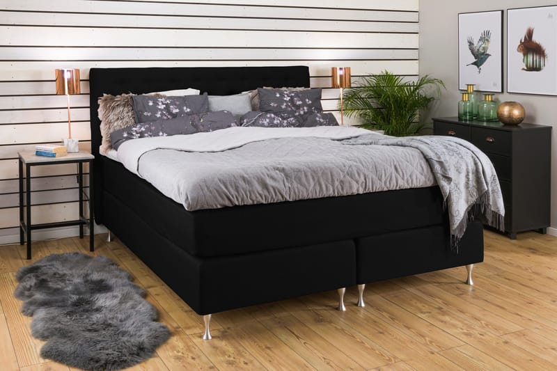 Cloud Kontinentalsäng 180x200 - Svart - Möbler - Sovrum - Sängar - Kontinentalsängar