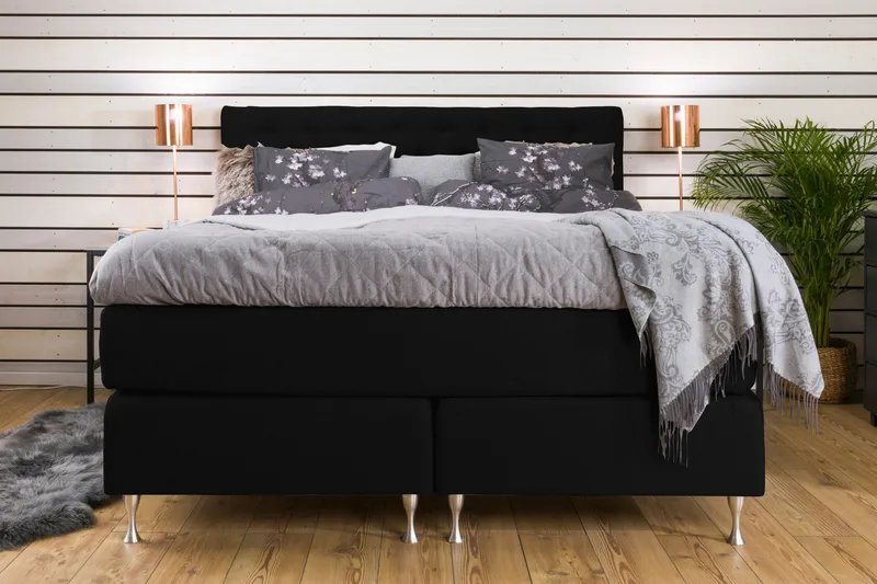 Cloud Kontinentalsäng 180x200 - Svart - Möbler - Sovrum - Sängar - Kontinentalsängar