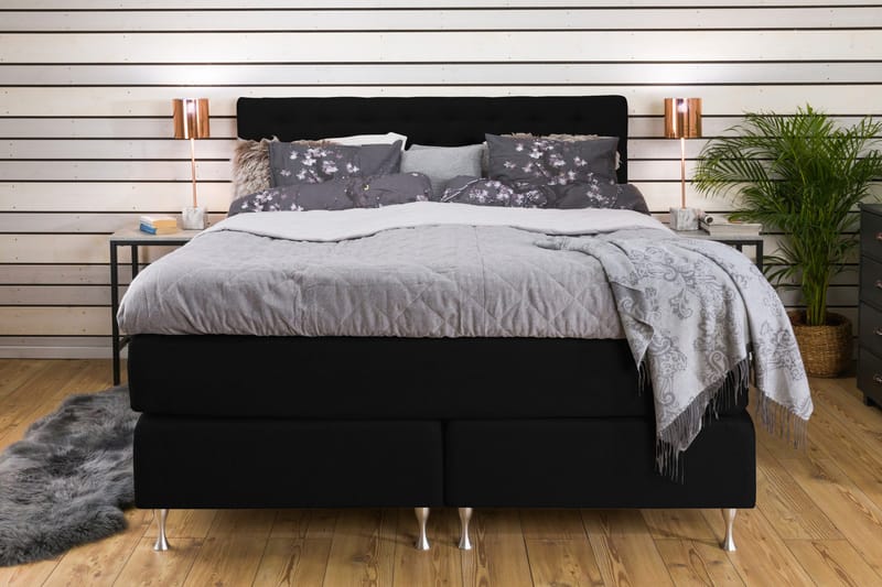 Cloud Kontinentalsäng 180x200 - Svart - Möbler - Sovrum - Sängar - Kontinentalsängar