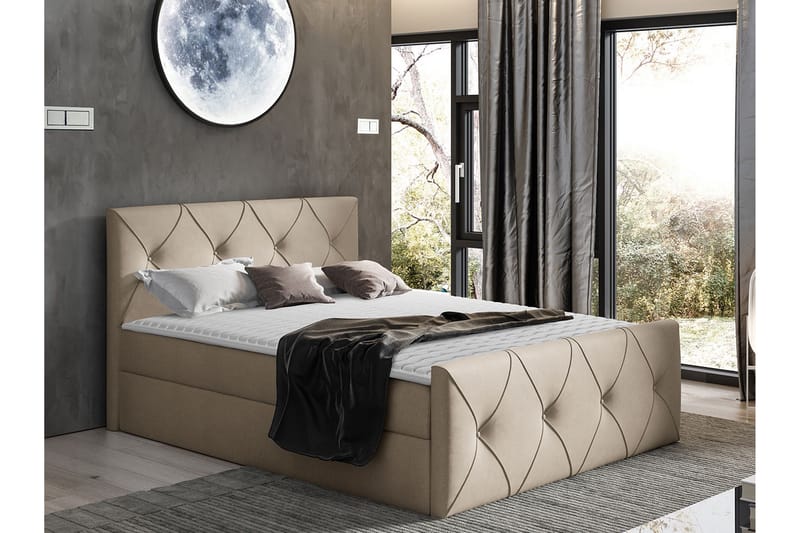 Crystalina Lux Kontinentalsäng 160x200 cm - Möbler - Sovrum - Sängar - Kontinentalsängar