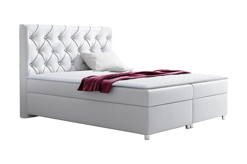 DANNI Sängpaket 120x200 cm Vit - Vit - Komplett Sängpaket - Kontinentalsängar