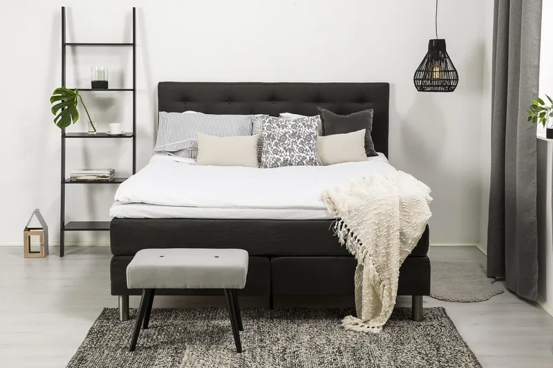 Diplomat Komplett Sängpaket 180x200 - Mörkgrå - Möbler - Sovrum - Sängar - Kontinentalsängar