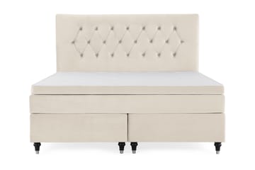 DJURSHOLM Komplett Sängpaket 180x200 Beige Sammet