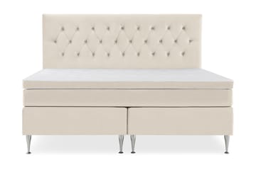 DJURSHOLM Komplett Sängpaket 210x210 Beige Sammet