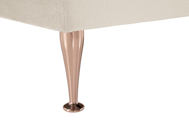 DJURSHOLM Komplett Sängpaket 210x210 Beige Sammet - Möbler - Sovrum - Sängar - Komplett Sängpaket