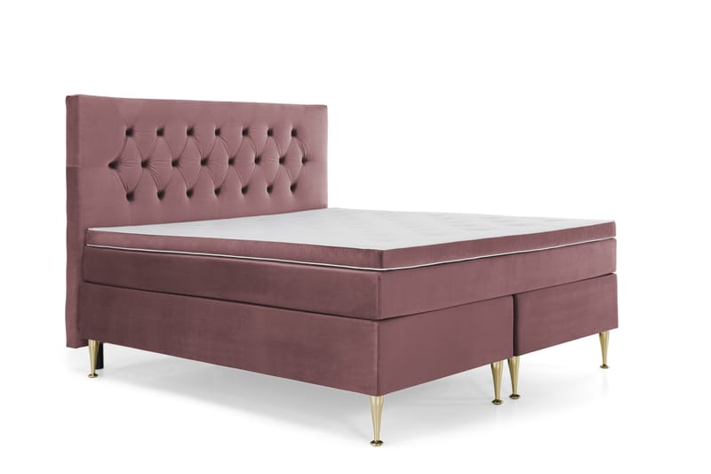 DJURSHOLM Kontinentalsäng 160 Rosa - Möbler - Sovrum - Sängar - Kontinentalsängar