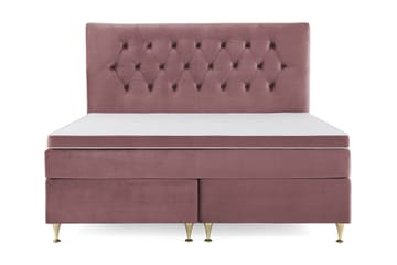 DJURSHOLM Kontinentalsäng 180 Sammet Rosa