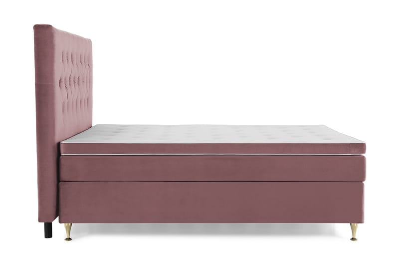 DJURSHOLM Kontinentalsäng 180 Sammet Rosa - Möbler - Sovrum - Sängar - Komplett Sängpaket
