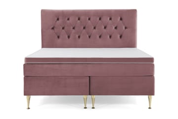 DJURSHOLM Kontinentalsäng 180 Sammet Rosa