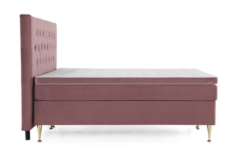 DJURSHOLM Kontinentalsäng 180 Sammet Rosa - Möbler - Sovrum - Sängar - Komplett Sängpaket