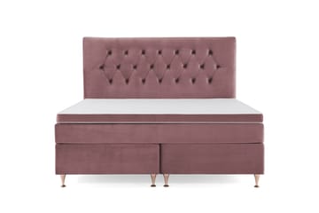 DJURSHOLM Kontinentalsäng 180 Sammet Rosa