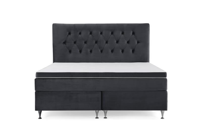 DJURSHOLM Kontinentalsäng 180 Sammet Svart - Möbler - Sovrum - Sängar - Kontinentalsängar