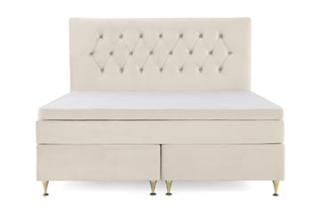 DJURSHOLM Kontinentalsäng 180x200 Beige Sammet