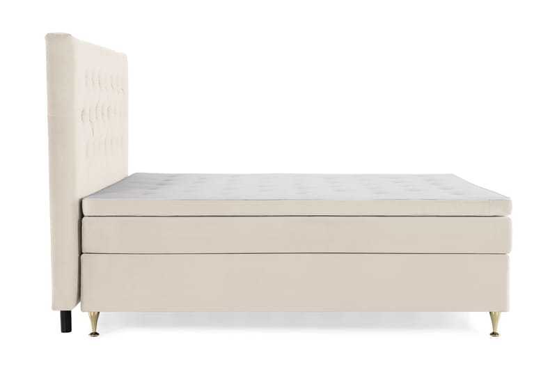 DJURSHOLM Kontinentalsäng 180x200 Beige Sammet - Möbler - Sovrum - Sängar - Kontinentalsängar