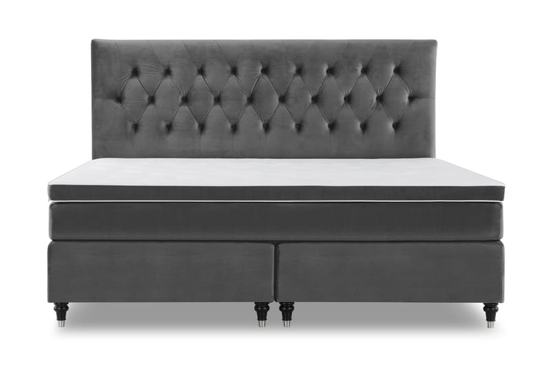 DJURSHOLM Kontinentalsäng 210 Sammet Mörkgrå - Möbler - Sovrum - Sängar - Kontinentalsängar