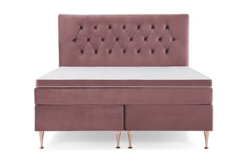 DJURSHOLM Sängpaket 160 Rosa Sammet/Höga Rosében