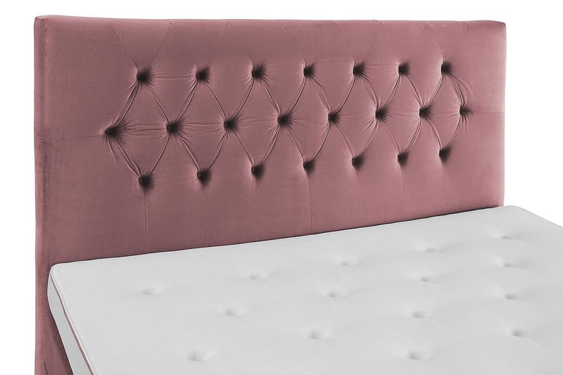 DJURSHOLM Sängpaket 180 Rosa Sammet/Höga Silverben - Möbler - Sovrum - Sängar - Komplett Sängpaket