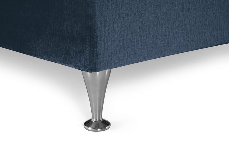 DJURSHOLM Sängpaket 210 Mörkblå Sammet/Låga Silverben - Möbler - Sovrum - Sängar - Kontinentalsängar