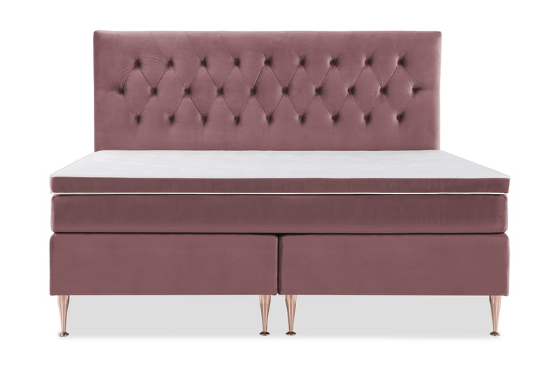 DJURSHOLM Sängpaket 210 Rosa Sammet/Höga Rosében - Möbler - Sovrum - Sängar - Komplett Sängpaket
