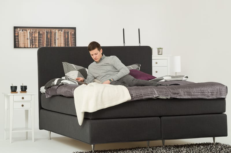 Dolly Kontinentalsäng 160x200 cm - Mörkgrå - Möbler - Sovrum - Sängar - Kontinentalsängar