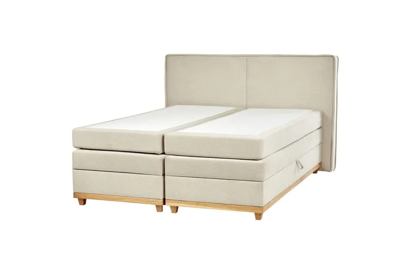 Kontinentalsäng Dynasty Beige-Ljust Trä, 180x200 cm - Beige-Ljust Trä, 180x200 cm - Möbler - Sovrum - Sängar - Kontinentalsängar