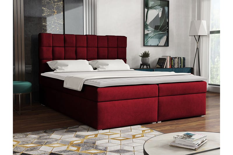 Eirado Kontinentalsäng 160x200 cm - Röd - Möbler - Sovrum - Sängar - Kontinentalsängar