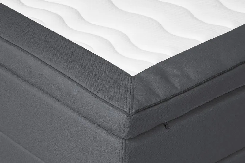 EKEBERGA Kontinentalsäng 150x200 cm Ljusgrå - Möbler - Sovrum - Sängar - Kontinentalsängar