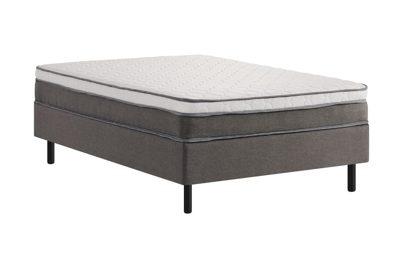 ELBERON Kontinentalsäng 120x200 cm Grå (+Fler val) - Möbler - Sovrum - Sängar - Komplett Sängpaket