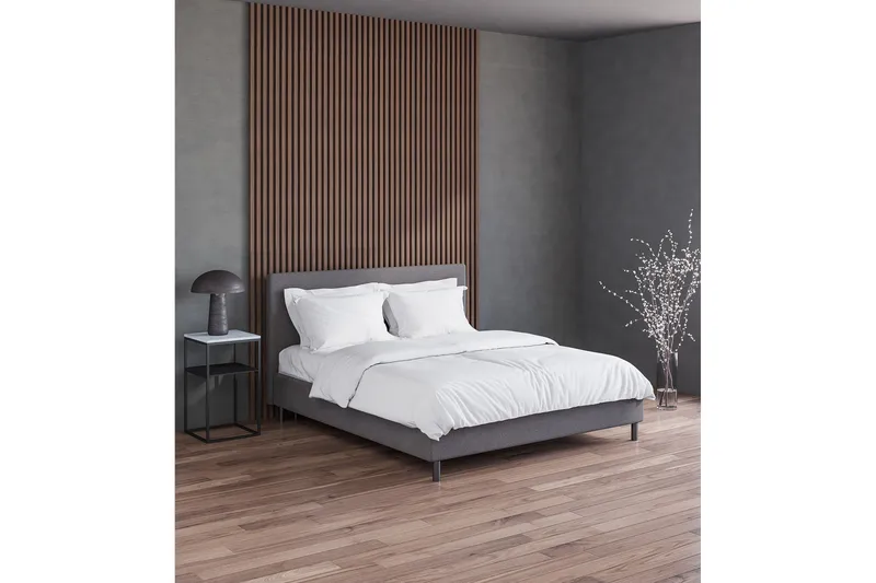 ELBERON Kontinentalsäng 160x200 cm Grå (+Fler val) - Möbler - Sovrum - Sängar - Kontinentalsängar