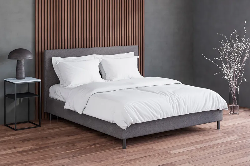 ELBERON Kontinentalsäng 160x200 cm Grå (+Fler val) - Möbler - Sovrum - Sängar - Kontinentalsängar