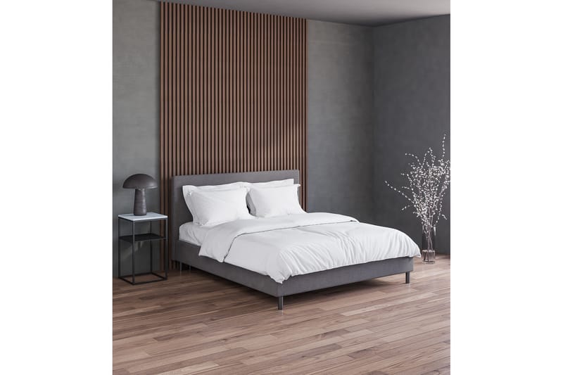 ELBERON Sängpaket Kontinentalsäng 140x200 cm Grå (+Fler val) - Möbler - Sovrum - Sängar - Komplett Sängpaket