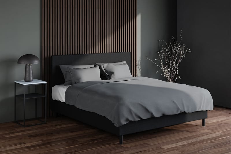 ELBERON Sängpaket Kontinentalsäng 160x200 cm Mörkgrå (+Fler - Möbler - Sovrum - Sängar - Kontinentalsängar