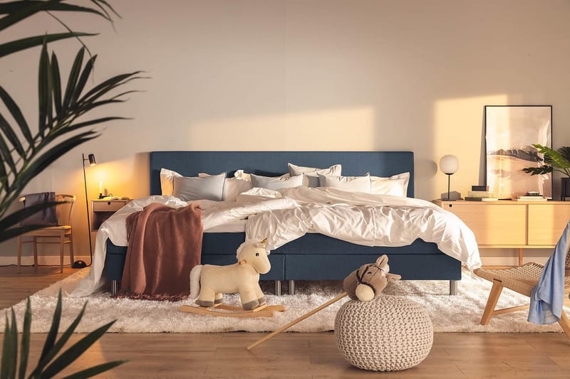 Ella Familjesäng Sängpaket 280x210  cm - (+Fler val) Mörkblå - Möbler - Sovrum - Sängar - Kontinentalsängar