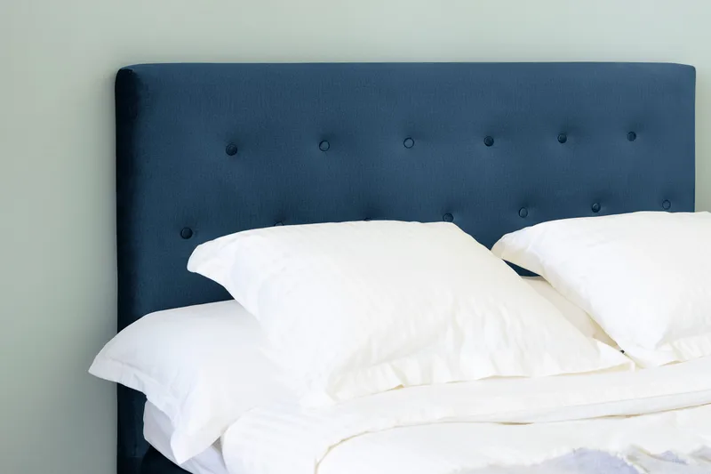 Ella Kontinentalsäng 140x200cm - Blå/Sammet - Möbler - Sovrum - Sängar - Kontinentalsängar