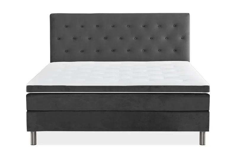 Ella Kontinentalsäng 160x200cm - Mellangrå/Sammet - Möbler - Sovrum - Sängar - Kontinentalsängar