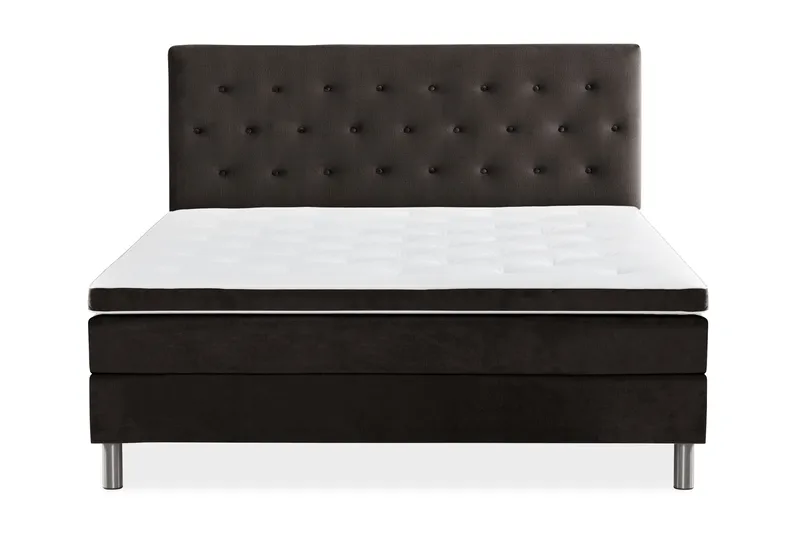 Ella Kontinentalsäng 160x200cm - Mörkgrå/Sammet - Möbler - Sovrum - Sängar - Kontinentalsängar