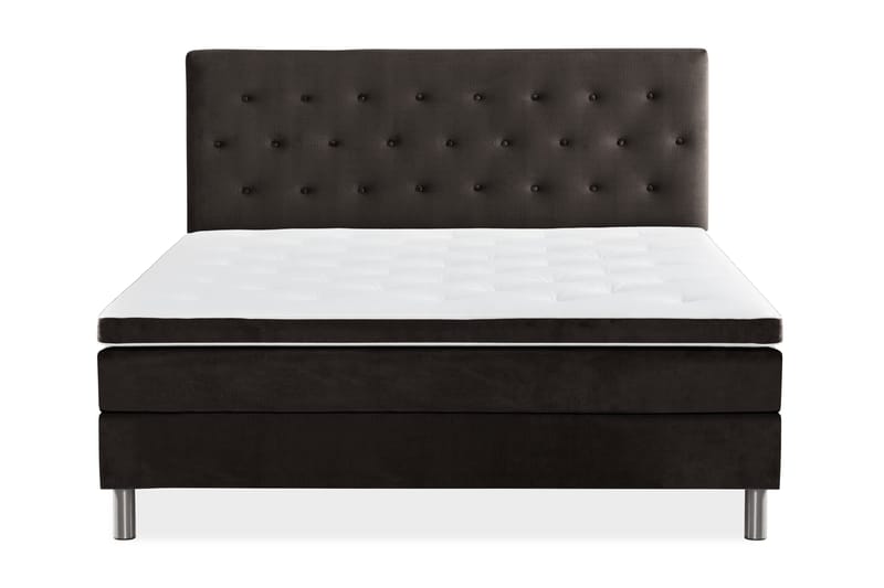 Ella Kontinentalsäng 180x200cm - Mörkgrå/Sammet - Möbler - Sovrum - Sängar - Kontinentalsängar