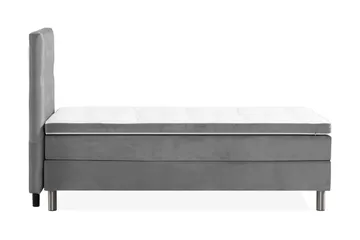 Ella Kontinentalsäng 90x200cm - Grå/Sammet - Möbler - Sovrum - Sängar - Kontinentalsängar