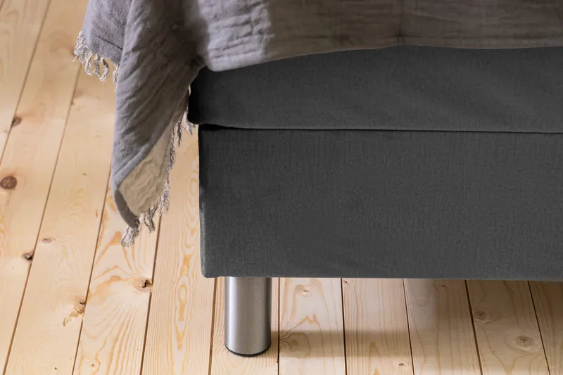 Ella Kontinentalsäng 90x200cm - Mellangrå/Sammet - Möbler - Sovrum - Sängar - Kontinentalsängar