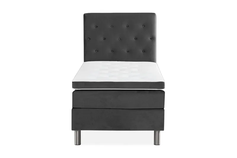 Ella Kontinentalsäng 90x200cm - Mellangrå/Sammet - Möbler - Sovrum - Sängar - Kontinentalsängar