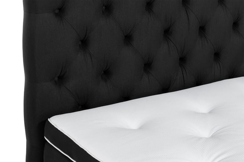 Ella Sängpaket 120x200 cm Djuphäftad Gavel - Svart - Möbler - Sovrum - Sängar - Kontinentalsängar