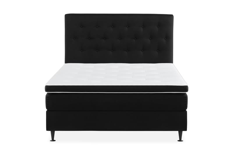 Ella Sängpaket 120x200 cm Knapp Gavel, Svart