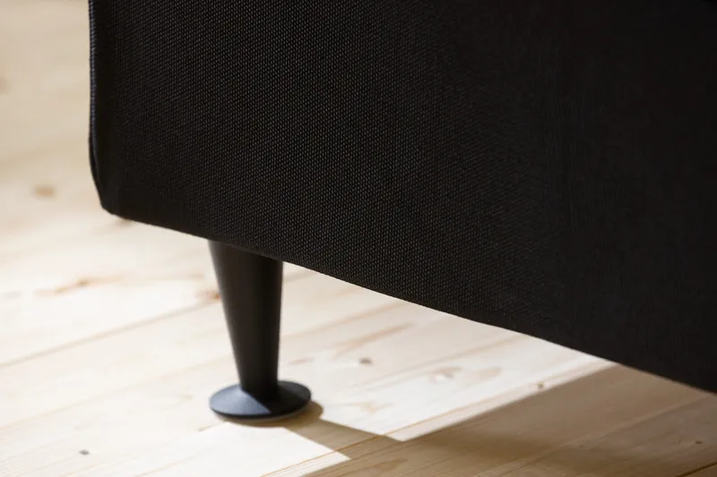 Ella Sängpaket 160x200 cm Knapp Gavel - Svart - Möbler - Sovrum - Sängar - Kontinentalsängar