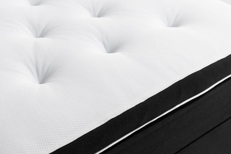 Ella Sängpaket 160x200 cm Rutig Gavel - Svart - Möbler - Sovrum - Sängar - Kontinentalsängar