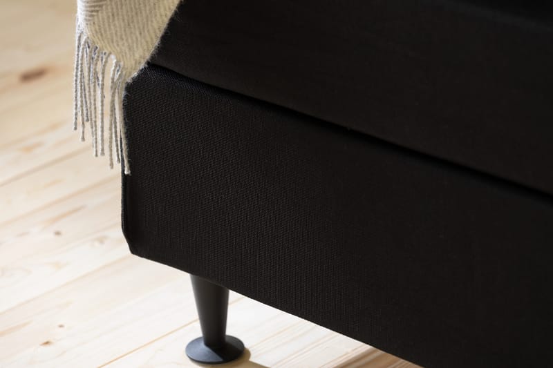 Ella Sängpaket 90x200 cm Knapp Gavel - Svart - Möbler - Sovrum - Sängar - Kontinentalsängar