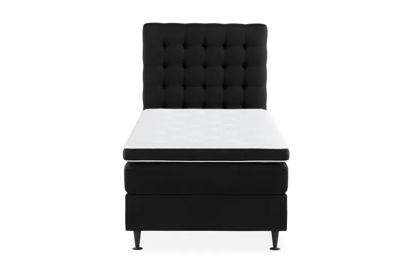 Ella Sängpaket 90x200 cm Rutig Gavel, Svart