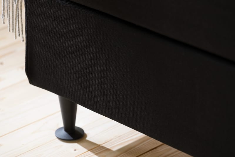Ella Sängpaket 90x200 cm Rutig Gavel - Svart - Möbler - Sovrum - Sängar - Kontinentalsängar