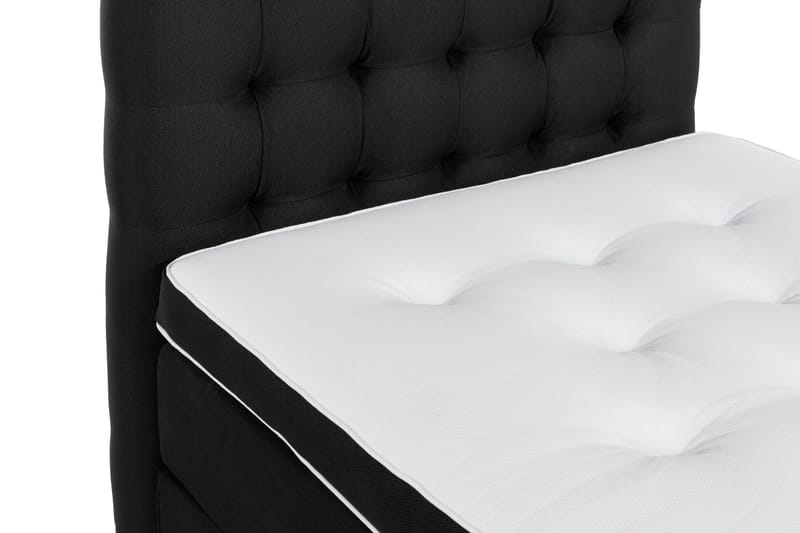 Ella Sängpaket 90x200 cm Rutig Gavel - Svart - Möbler - Sovrum - Sängar - Kontinentalsängar